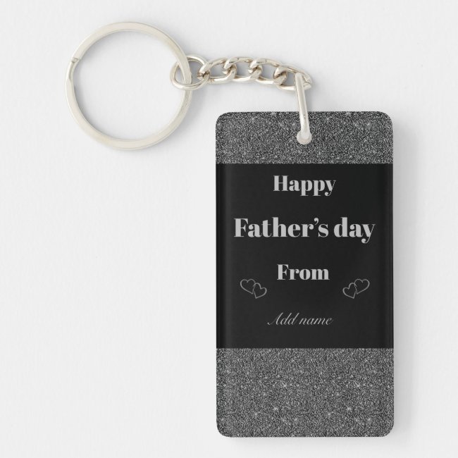 Special personalised father’s day key ring gift