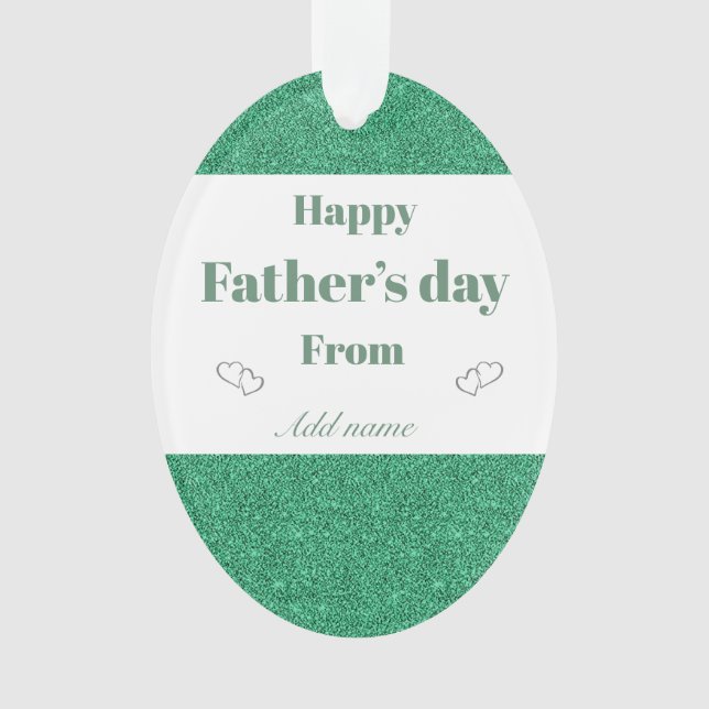 Special personalised father’s day ornament gift (Front)