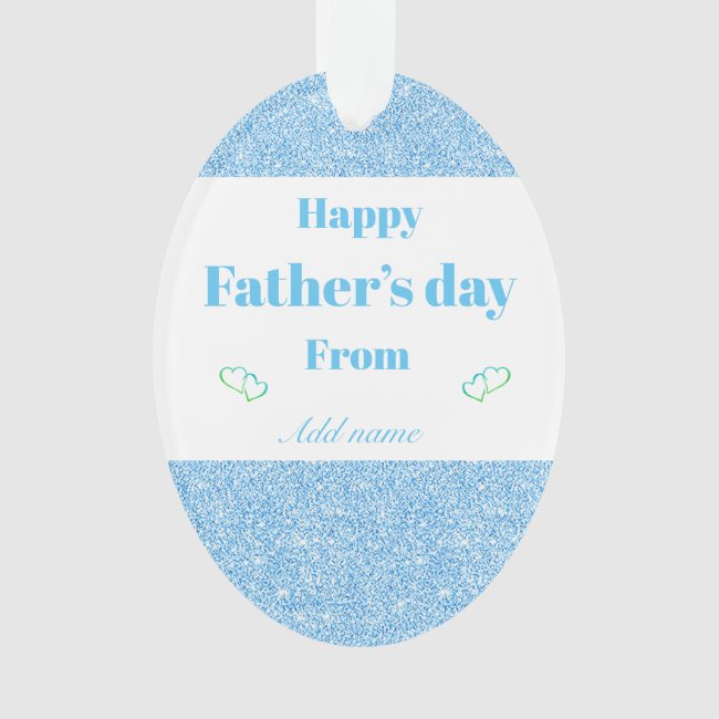 Special personalised father’s day ornament gift
