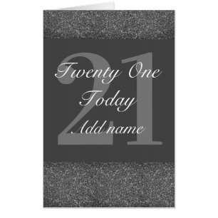Special personalised happy birthday card 21st