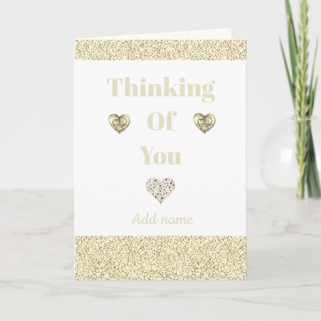 Special personalised thinking of you card (Front)