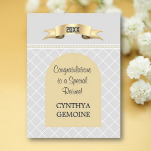 Special! Personalized BIG retirement Card
