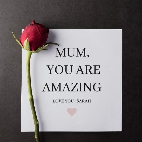 Special Personalized MUM You Are Amazing Gift