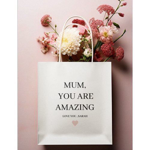 Special Personalized MUM You Are Amazing Gift Medium Gift Bag