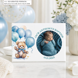 Special Photo Boy's Baptism Favor Magnet