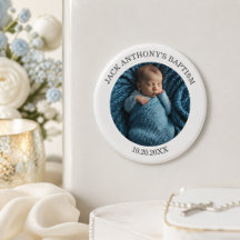 Special Photo Boy's Baptism Favor