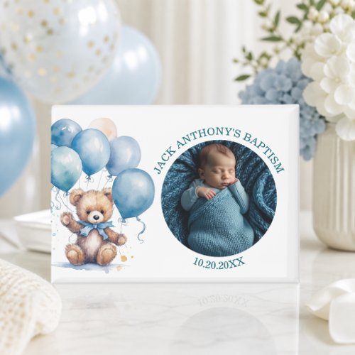 Special Photo Boy's Baptism Favor Magnet
