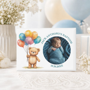 Special Photo Boy's Baptism Favor Magnet