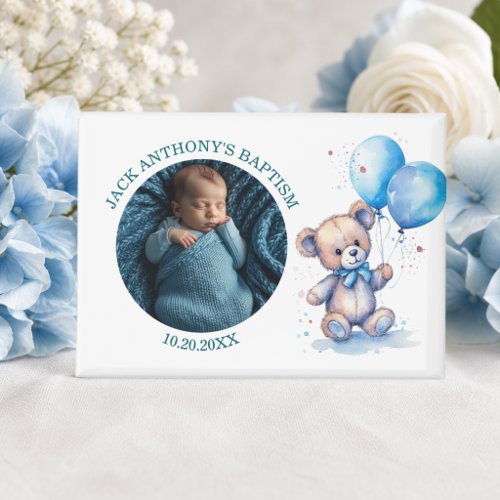 Special Photo Boy's Baptism Favor Magnet