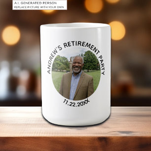 Special Photo Elegant Retirement Party Coffee Mug