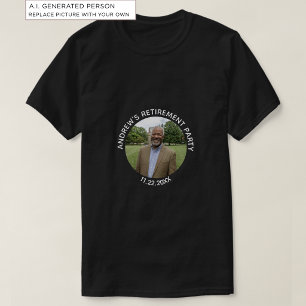 Special Photo Elegant Retirement Party T-Shirt
