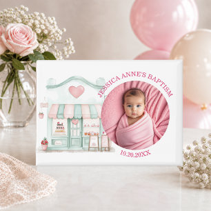 Special Photo Girl's Baptism Favor Magnet