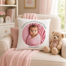 Special Photo Girl's Baptism Favor