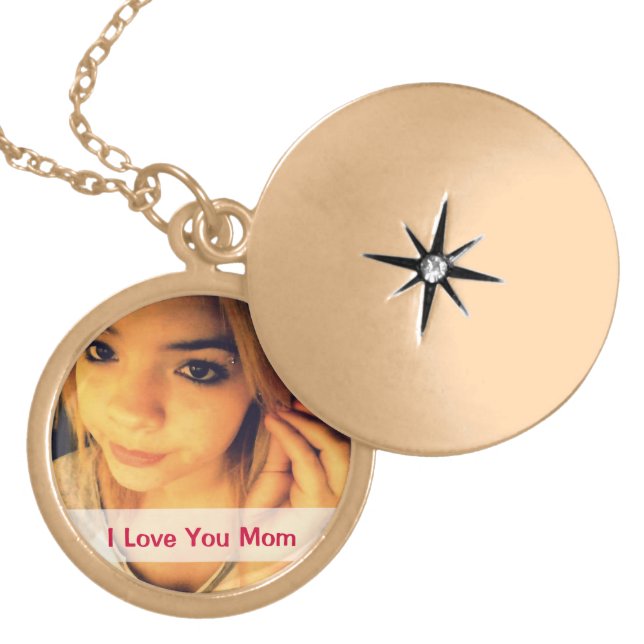 Special Photo Locket Necklace For Mom (Front)