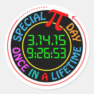 Special Pi Day 2015 Classic Round Sticker