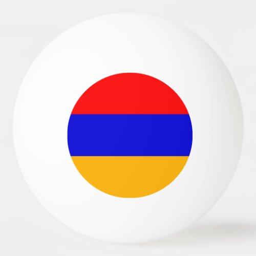 Special ping pong ball with Flag of Armenia