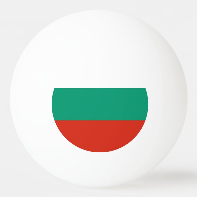 Special ping pong ball with Flag of Bulgaria (Back)