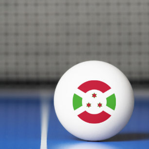 Special ping pong ball with Flag of Burundi