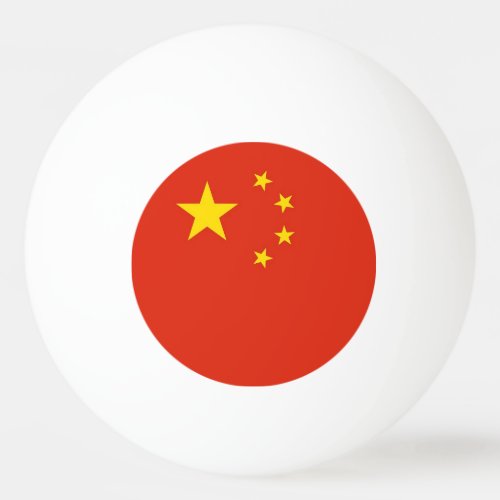 Special ping pong ball with Flag of China