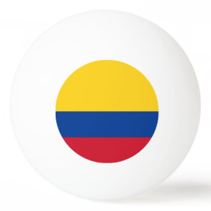 Special ping pong ball with Flag of Colombia