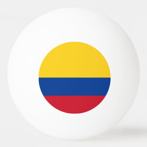 Special ping pong ball with Flag of Colombia