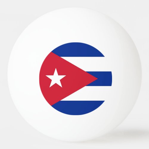 Special ping pong ball with Flag of Cuba