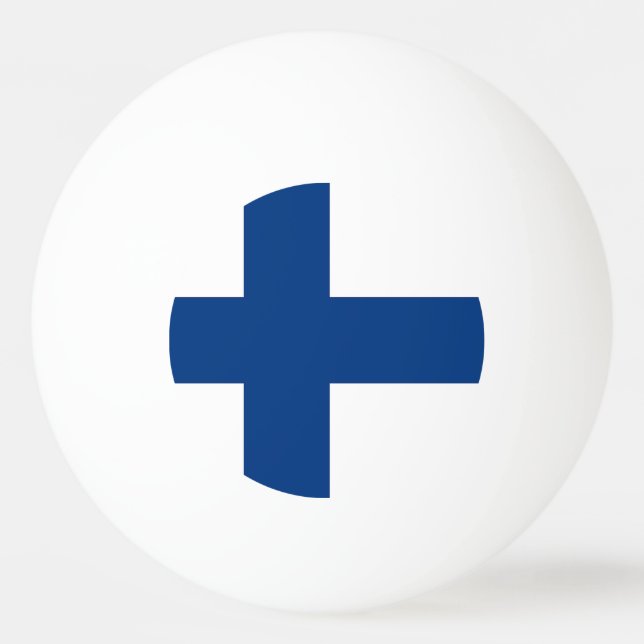 Special ping pong ball with Flag of Finland (Back)