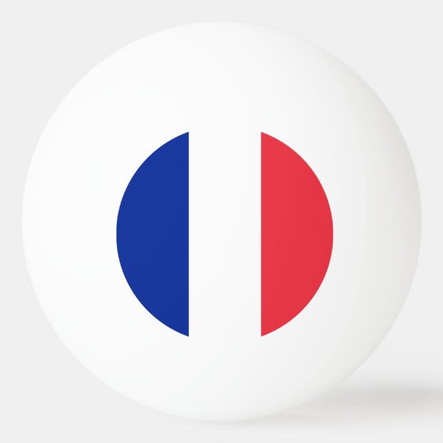 Special ping pong ball with Flag of France (Back)