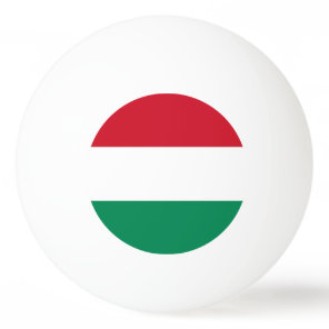 Special ping pong ball with Flag of Hungary