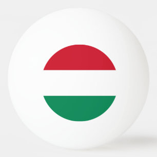 Special ping pong ball with Flag of Hungary