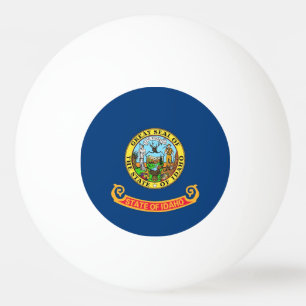Special ping pong ball with Flag of Idaho State