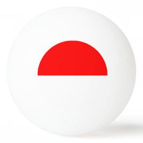 Special ping pong ball with Flag of Indonesia