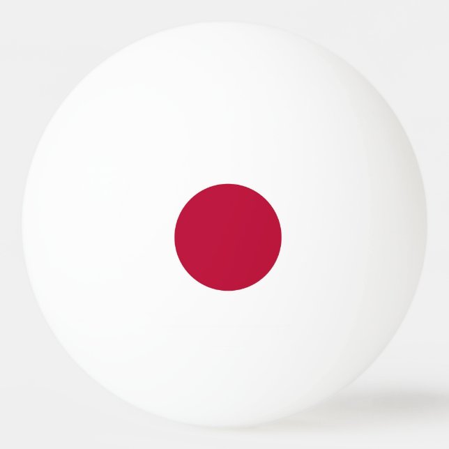 Special ping pong ball with Flag of Japan (Back)