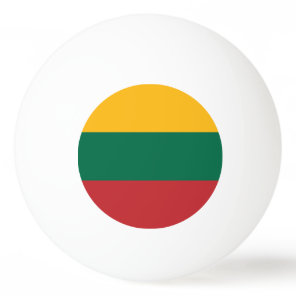 Special ping pong ball with Flag of Lithuania