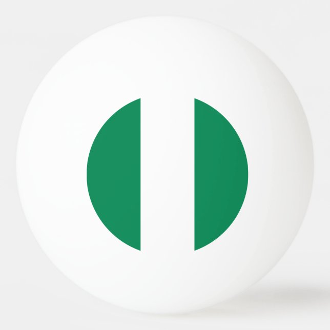 Special ping pong ball with Flag of Nigeria (Back)