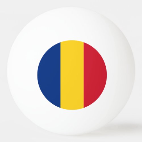 Special ping pong ball with Flag of Romania