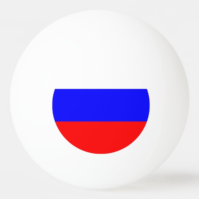 Special ping pong ball with Flag of Russia (Back)