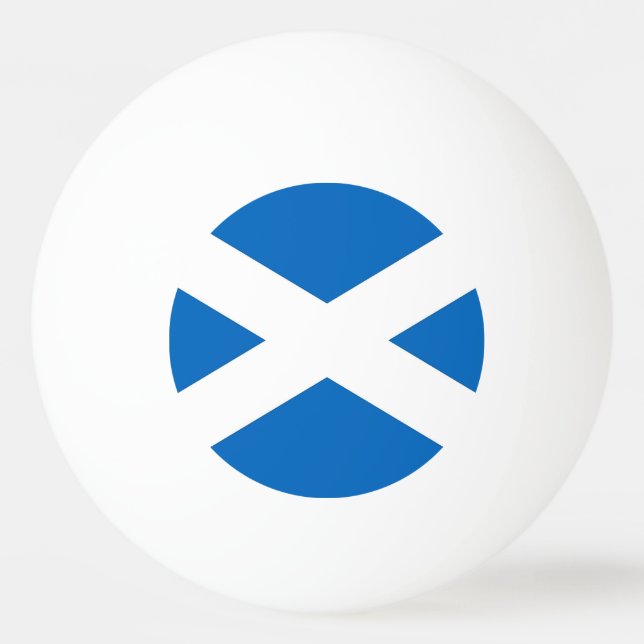 Special ping pong ball with Flag of Scotland (Back)