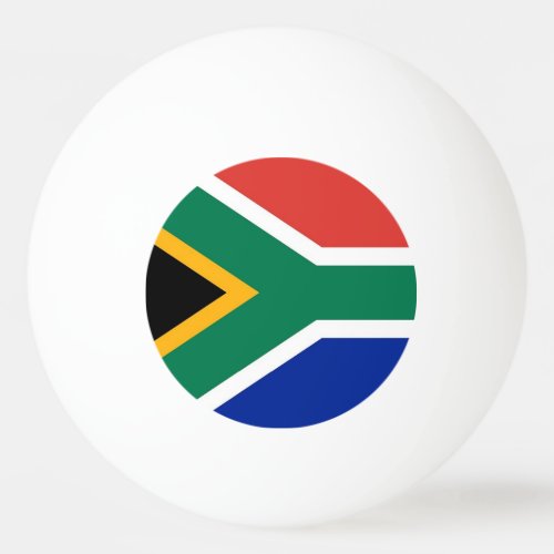 Special ping pong ball with Flag of South Africa