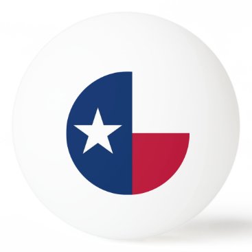Special ping pong ball with Flag of Texas, USA
