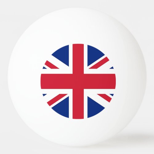 Special ping pong ball with Flag of United Kingdom