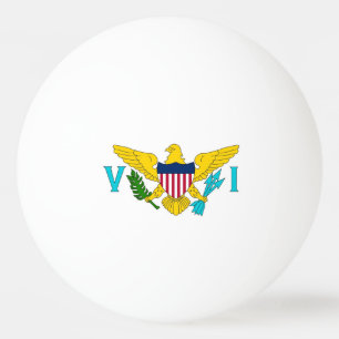 Special ping pong ball with Flag of Virgin Island