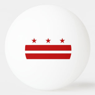 Special ping pong ball with Flag of Washington DC