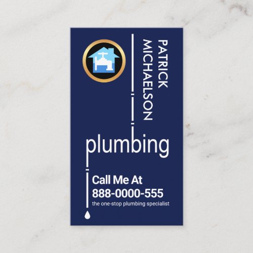Special Plumbing Piping Home Plumber Business Card