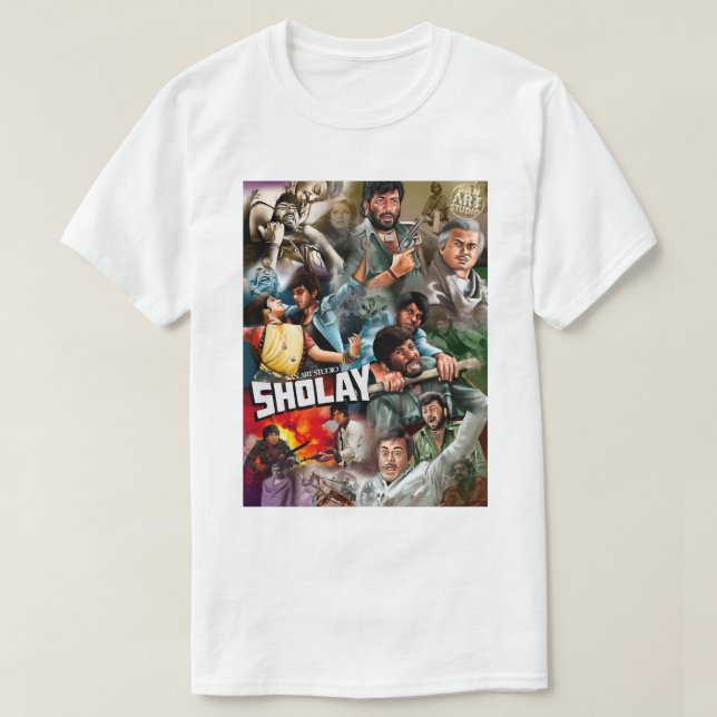 Special Present Sholay-Painting T-Shirt (Design Front)