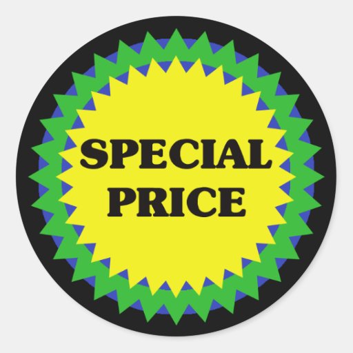 SPECIAL PRICE Retail Sale Sticker | Zazzle