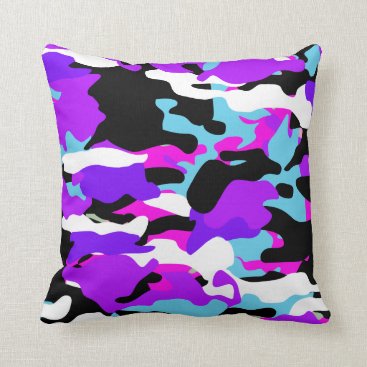 Special Purple Color Camo Throw Pillow Special Purple Color Camo Throw Pillow