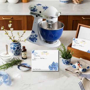 Special Recipe Chinoiserie Blue Card