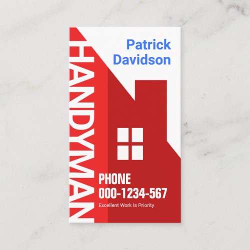 Special Red Rooftop Building Business Card