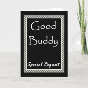 SPECIAL REQUEST Invitation w/ Checkerboard Border